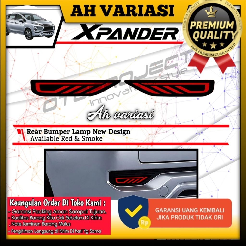 Xpander 2017-2019 - Led Bumper Reflector Smoke Xpander 2017-2019 Otoproject