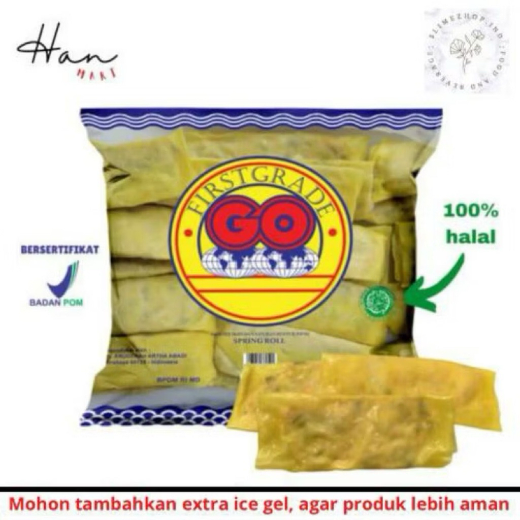 

(Frozen Food Go) Spring Roll Ikan isi 32 500gr