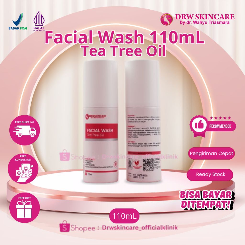 Facial Wash TEA TREE OIL KULIT BERMINYAK DRW SKINCARE