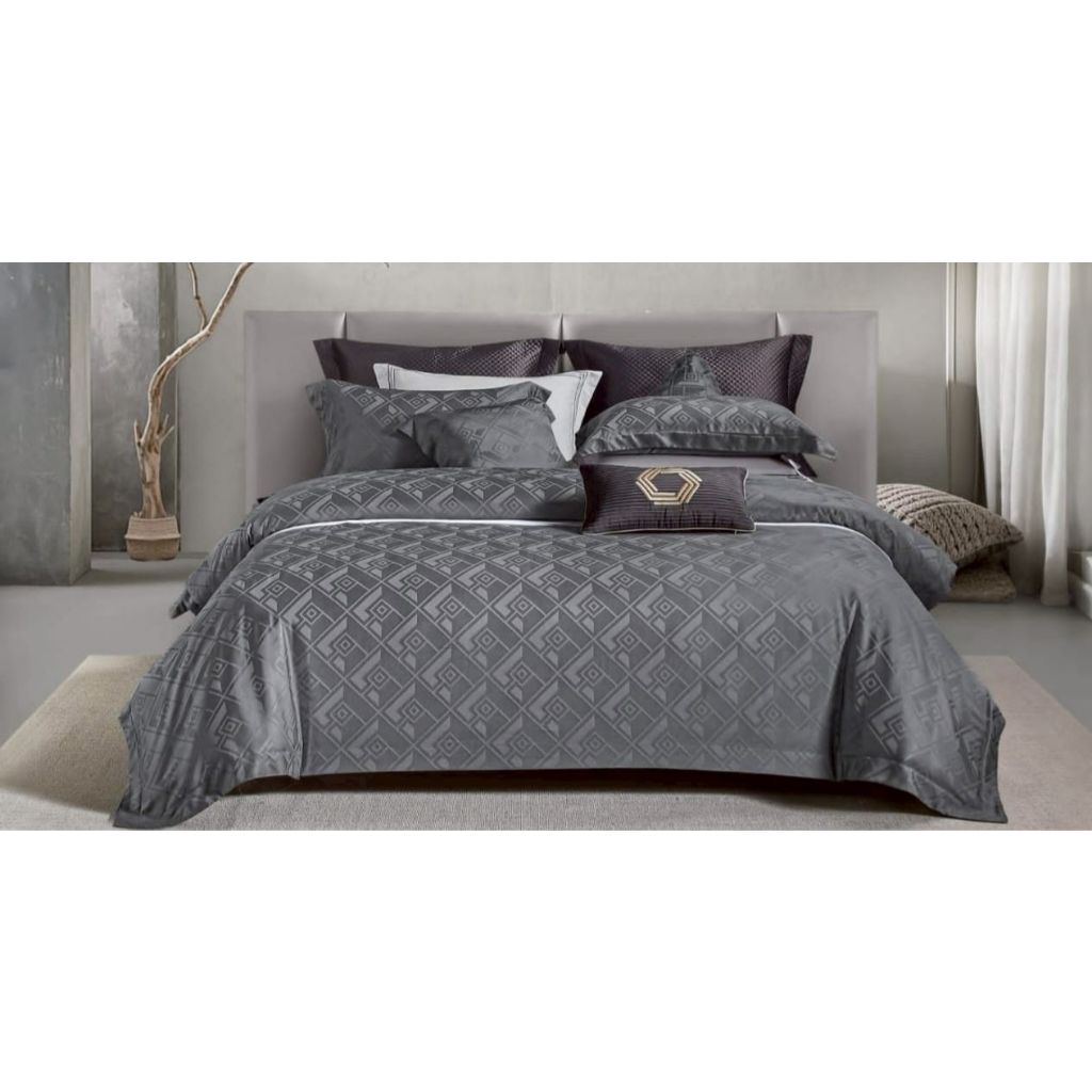 Queen Hotel-Bedcover Sprei Set KingKoil Sutra Tencel Sprei Sultan Mewah Lembut Anti Bacteri Termurah