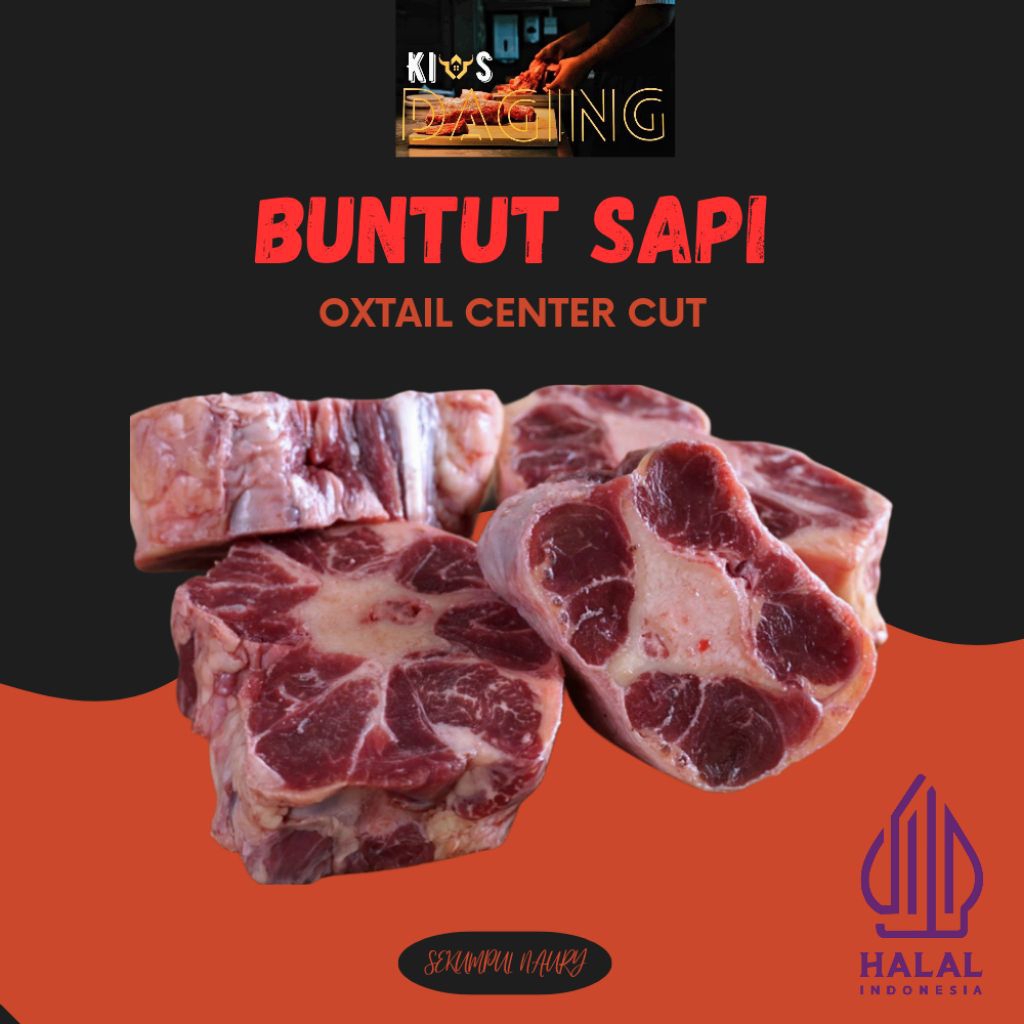 

BUNTUT SAPI/OXTAIL CENTER CUT PREMIUM 500g