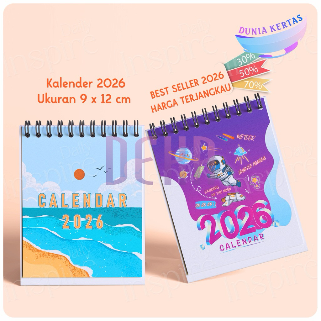 

KALENDER 2026 MINI - KALENDER MEJA MINI - CALENDER MEJA DUDUK 2025 KALENDER SOUVENIR 2026
