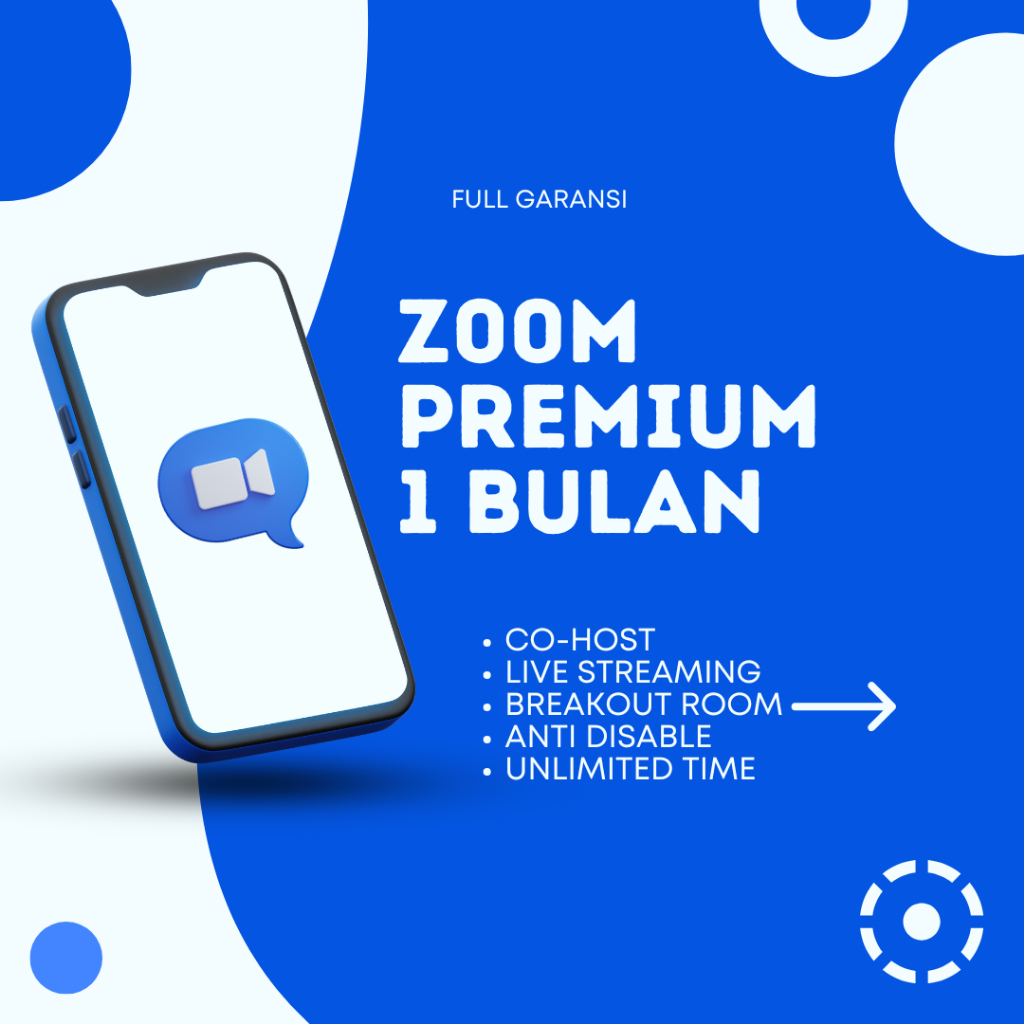 Zoom Premium 1 Bulan Meeting 100 Peserta