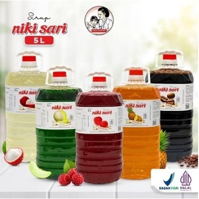

Nikisari Sirup Galon 5 liter / Sirup Nikisari Galon / sertifikat BPOM dan Halal Indonesia