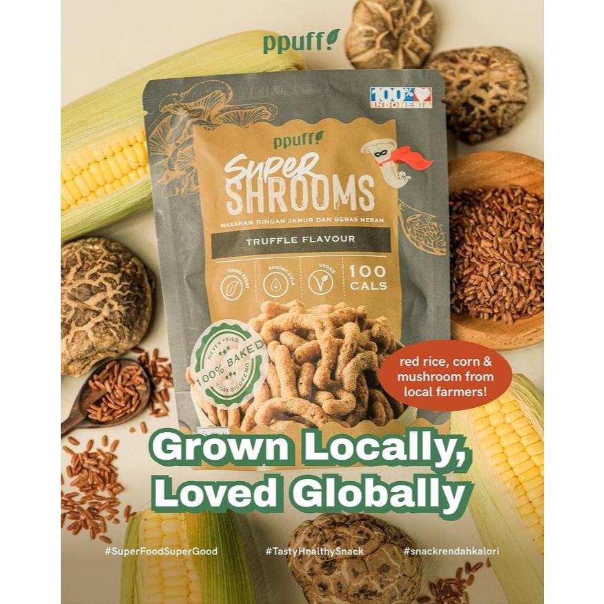 

Ppuff! Supershrooms Truffle | 25gr | Snack sehat rendah kalori!