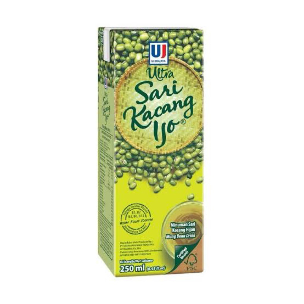 

(KARTON) ULTRA JAYA Sari Kacang Ijo 250ml 24pcs