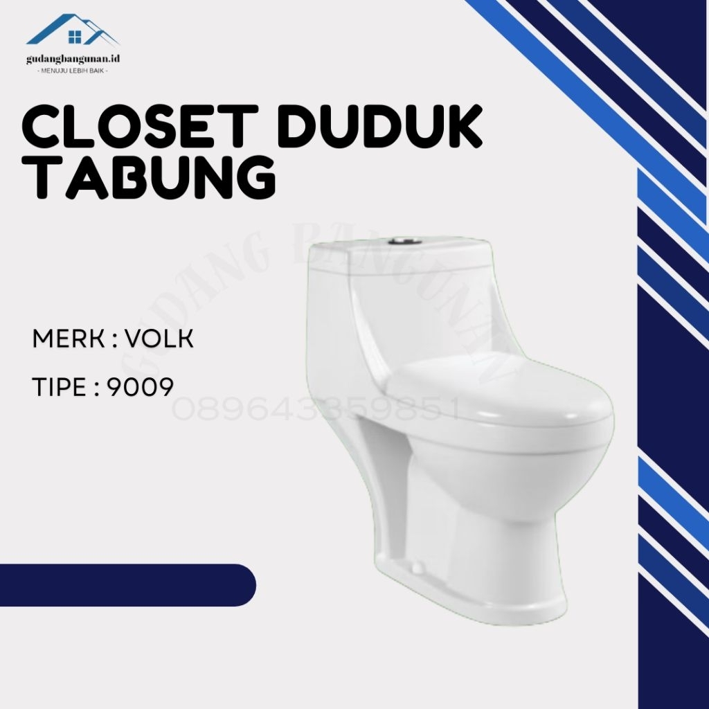 CLOSET DUDUK TABUNG VOLK 9009