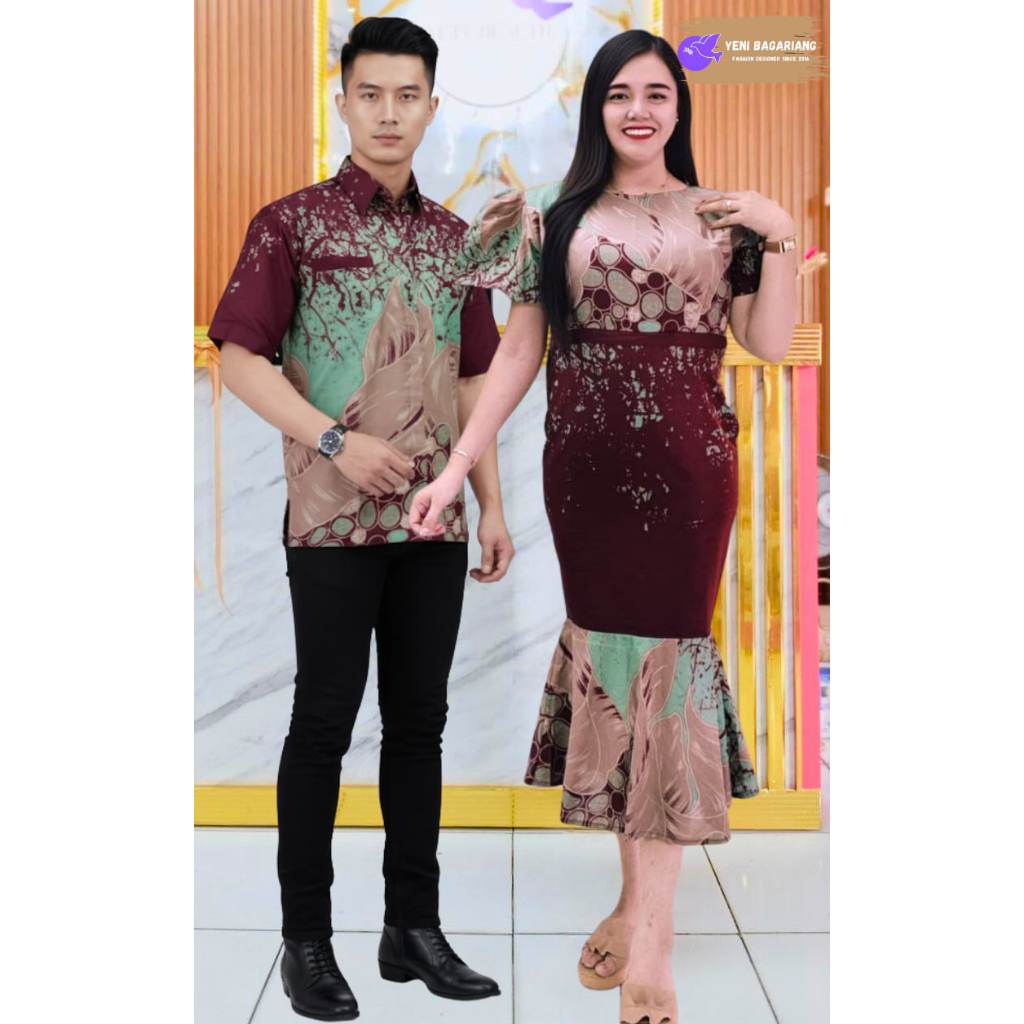 COUPLE DRESS DUYUNG BESTSELLER DRESS BATIK By Yeni Bagariang