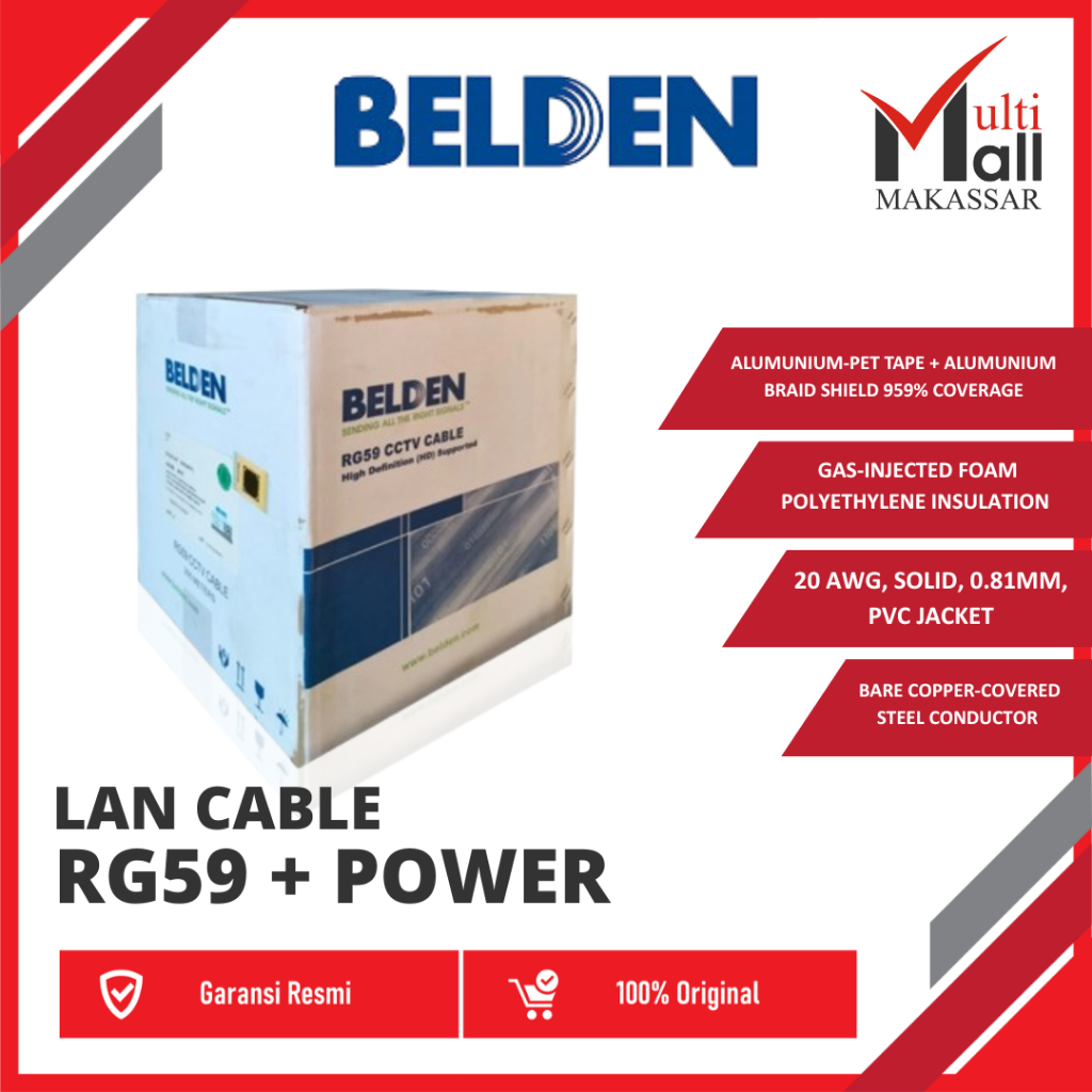 NETWORKING BELDEN KABEL LAN RG59+POWER