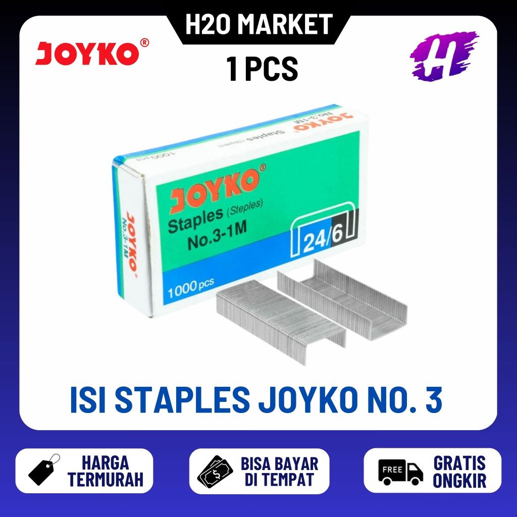 

❤️H2O❤️ Isi Staples Refill Stapler Joyko No.3-1M