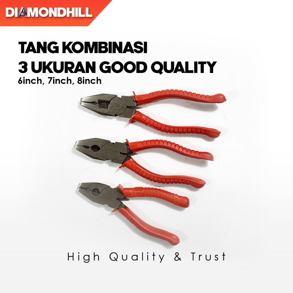 TANG KOMBINASI MULTIFUNGSI SERBAGUNA UKURAN 6 Inch 7 Inch 8 Inch - DIAMOND