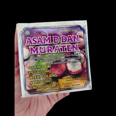 JAMU ASAM URAT DAN NYERI SENDI EDISI KHUSUS samuraten KEMASAN BOTOL ISI 40 KAPSUL (OBAT ASAM URAT, N