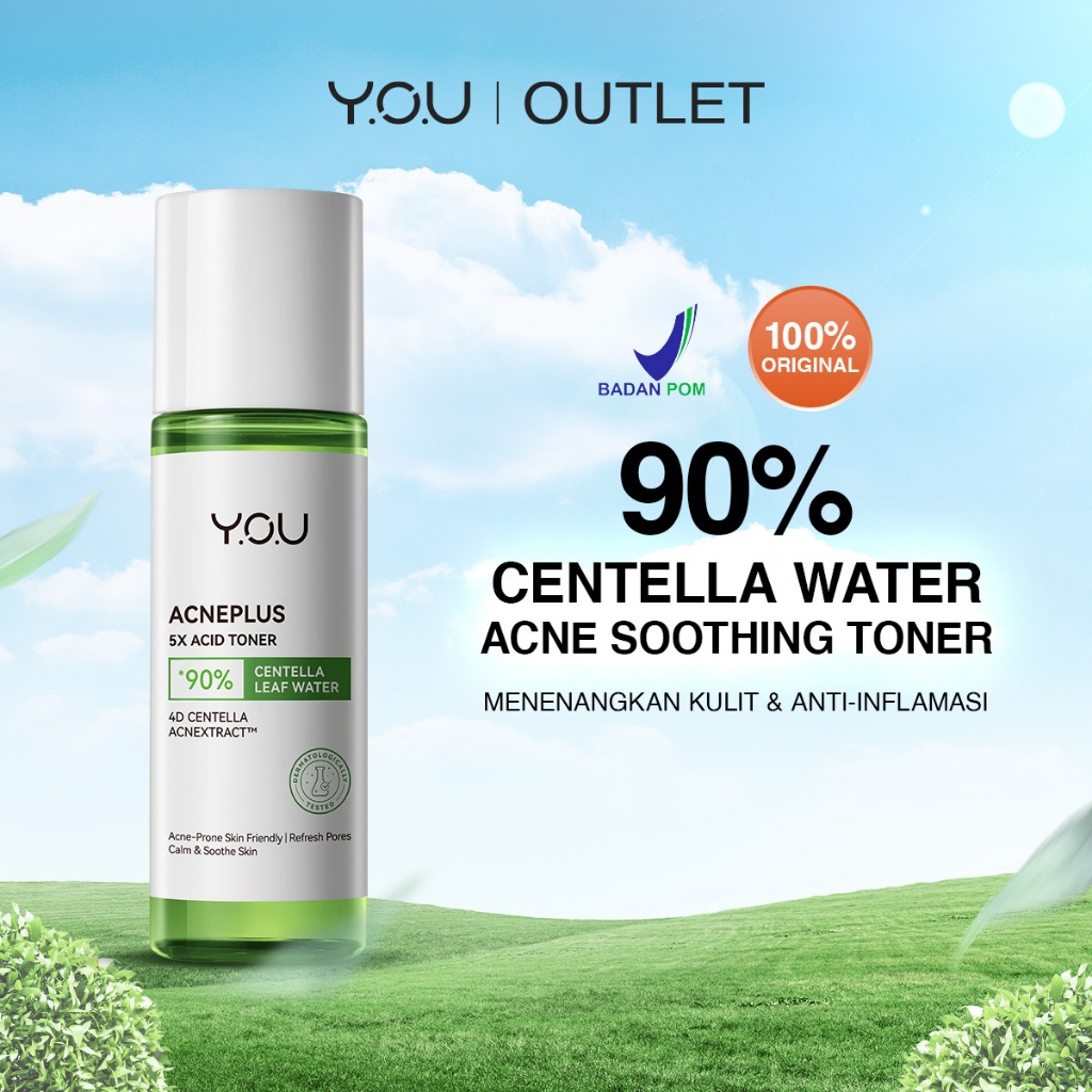 【OUTLET】YOU AcnePlus 5X Acid Toner Kulit Berminyak Berjerawat