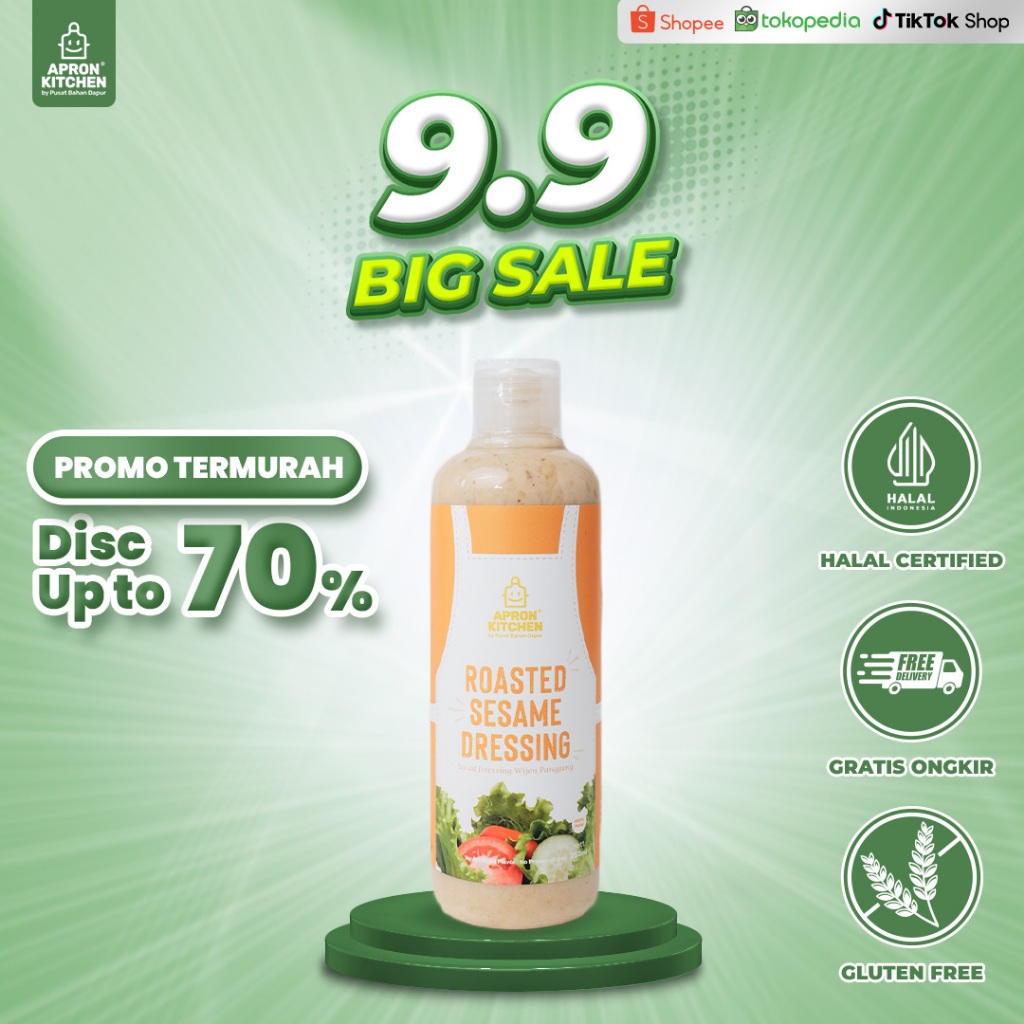 

Apron Kitchen Roasted Sesame Saus Dressing Salad Wijen Sangrai 250ML