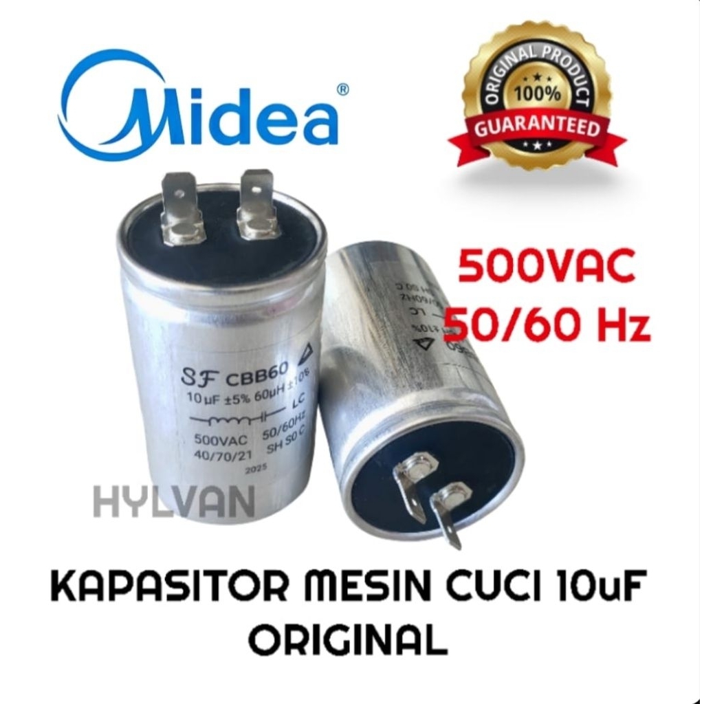 KAPASITOR MESIN CUCI 1 TABUNG MIDEA ORIGINAL
