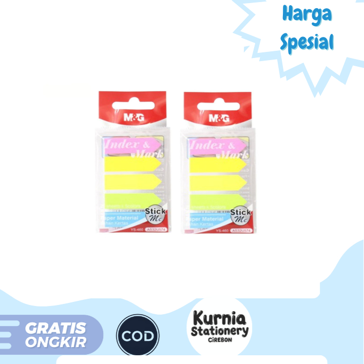 

M&G Sticky Note Arrow Flag YS-460 / Index Penanda Buku AS32U574