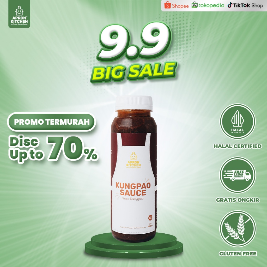 

Apron Kitchen Kungpao Ayam Saus Bumbu Masak 250ML