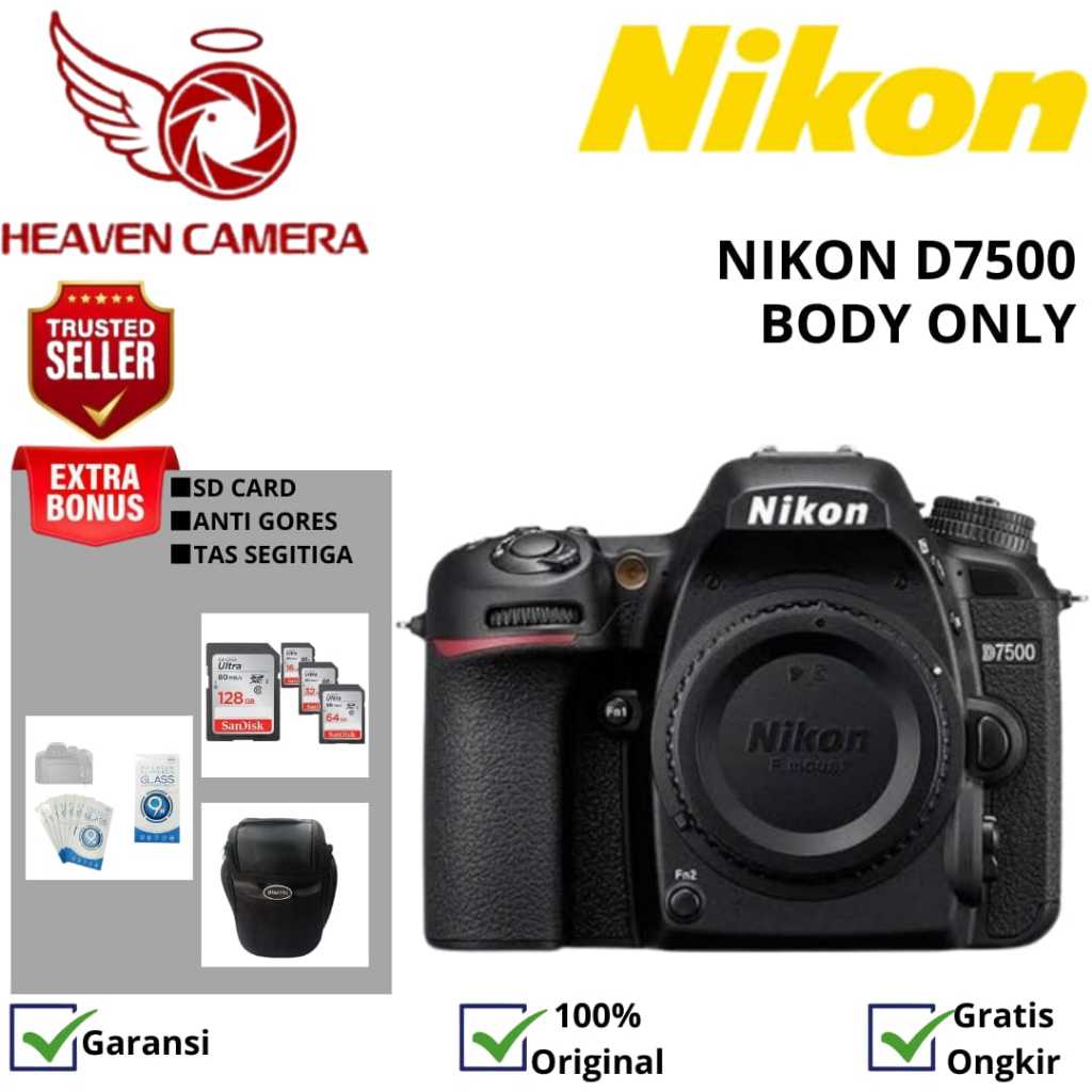 NIKON D7500 BODY ONLY / NIKON D7500 BODY / KAMERA DSLR NIKON D7500 BODY ONLY