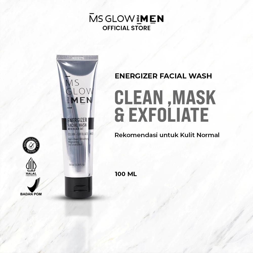 Ms Glow Men Facial Wash - Ms Glow For Men Pembersih Wajah Official