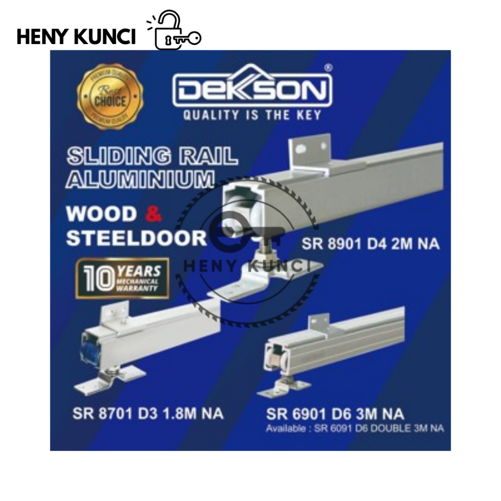 Rel Sliding/Sliding Track Door Aluminium Dekkson D3&D4