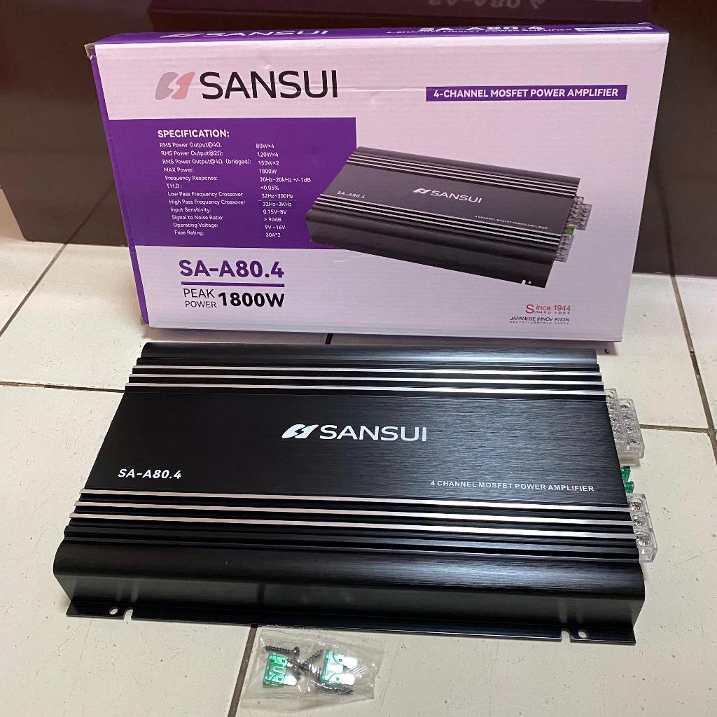 Power Amplifier 4 Channel SANSUI SA-A80.4 / Mosfet Power Amplifier Mobil