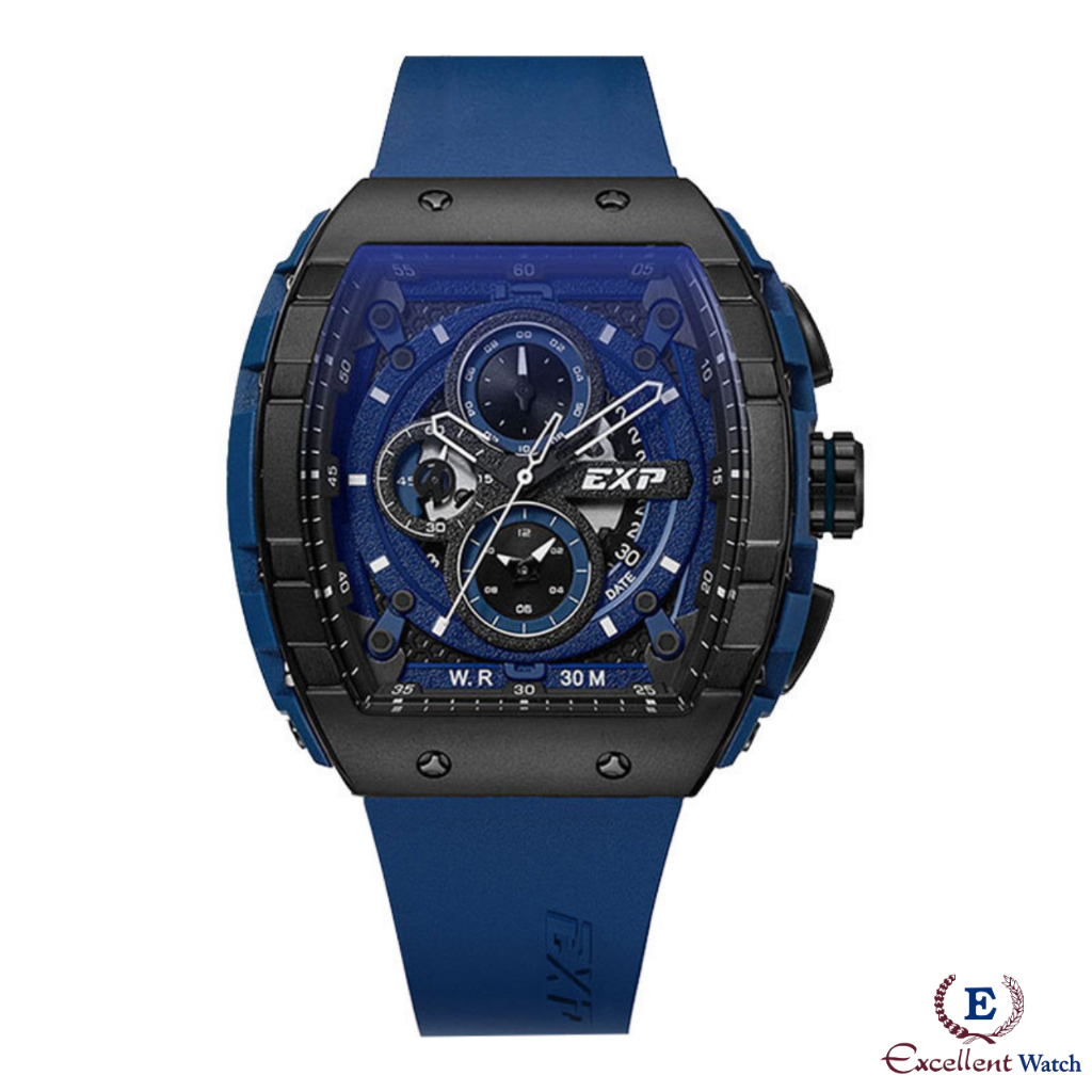 Excellent Watch Jam Tangan Pria Expedition E 6782 Blue