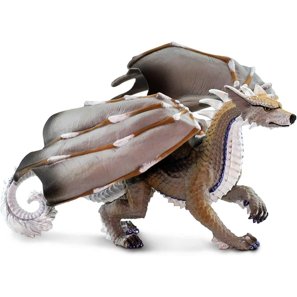 Safari Ltd. Wolf Dragon Figurine - Detailed 8" Plastic Model Figure - Fun Fantasy Play Toy for Boys,