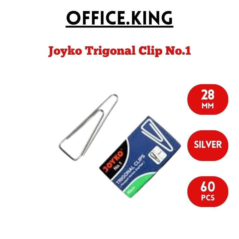 

Joyko Trigonal Clip No.1 Paper Clip Segitiga Klip Kertas
