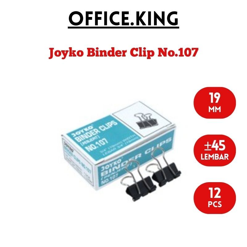 

JOYKO BINDER CLIP NO.107 PENJEPIT KERTAS