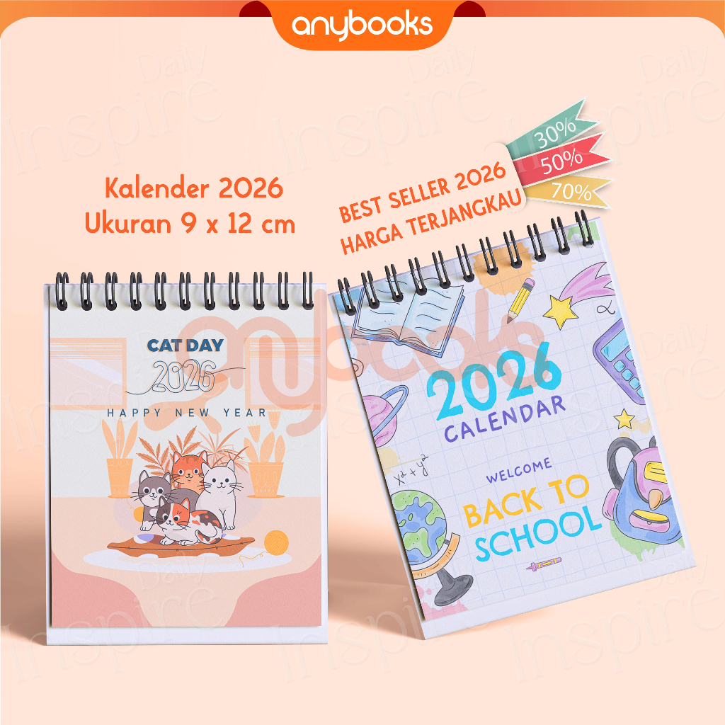 

TERLARIS Kalender Meja 2026 - Kalender Meja 2026 Motif terbaru - Souvenir Kalender Meja Mini 2026