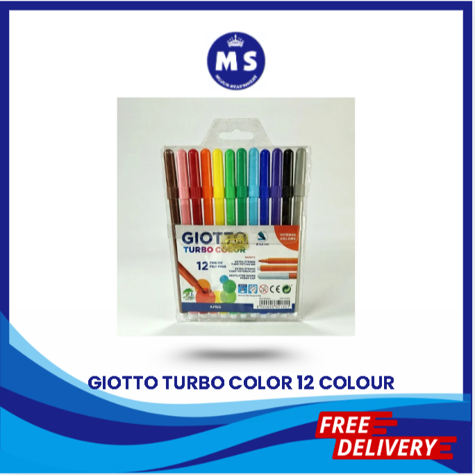 

Giotto Turbo Color W/ Wallet 12 Colours 071100