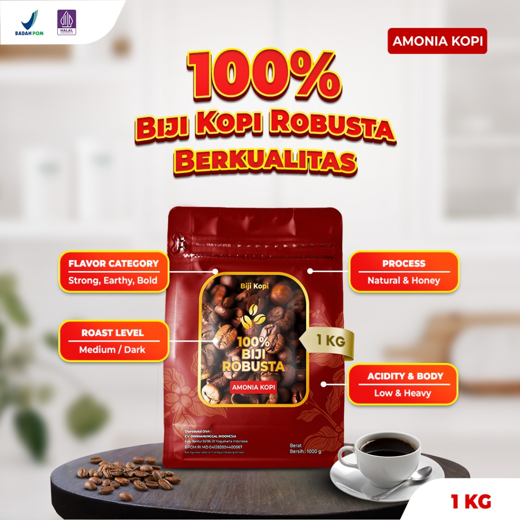

Biji Kopi Robusta Lampung 1kg | AmoniaKopi