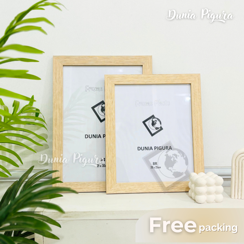 Bingkai Frame Photo A4 (21x30cm) & 8R/10R (20x25cm) - Pigura Foto plus kaca