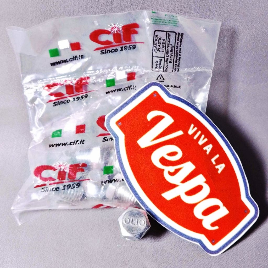 Baut Tap Oli Olio CIF Italy Vespa Super Sprint VBA VBB VNB VGLA/B Kongo Super Sprint PTS PX Excel