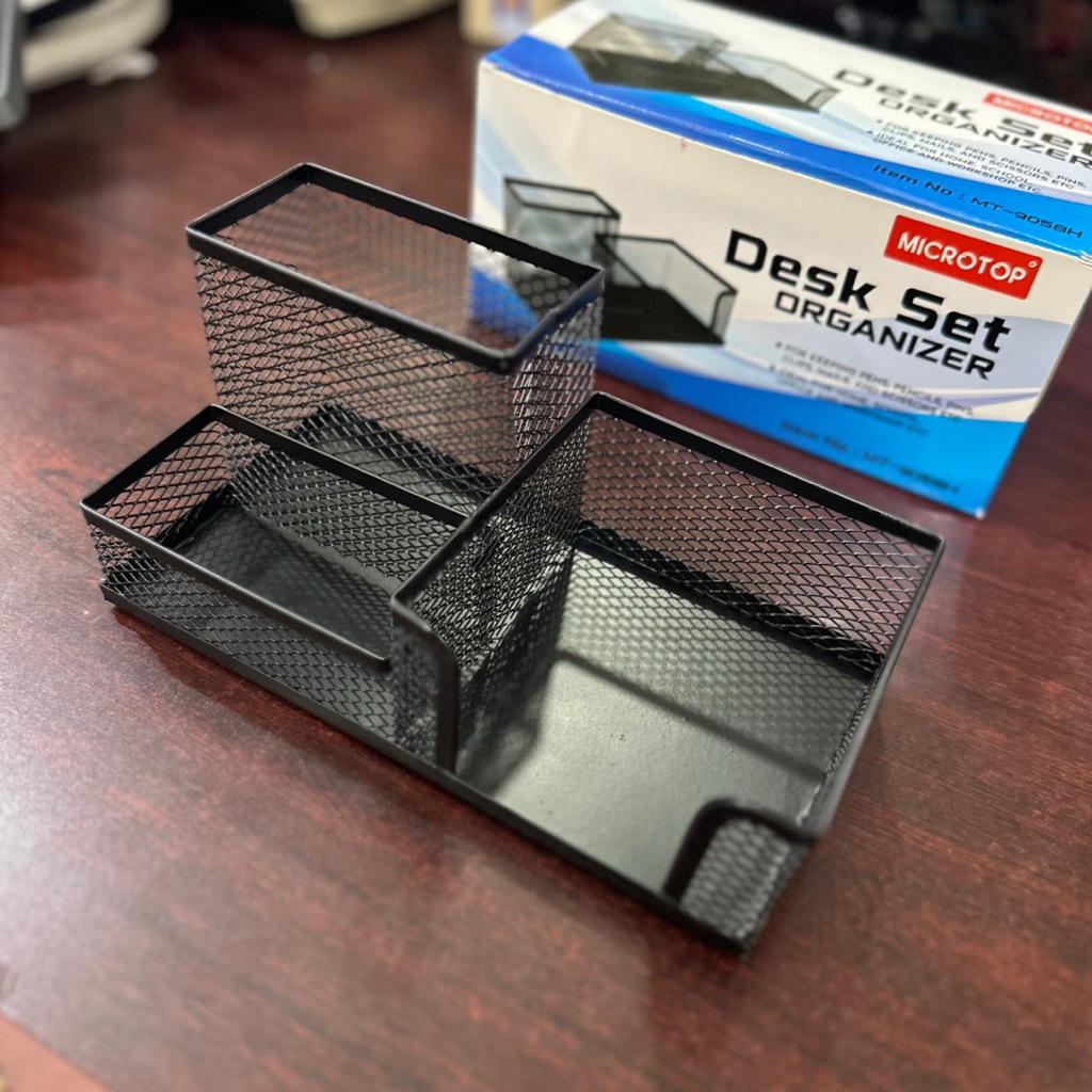 Tempat Pulpen Besi / Desk Set Organizer Microtop MT-9058H