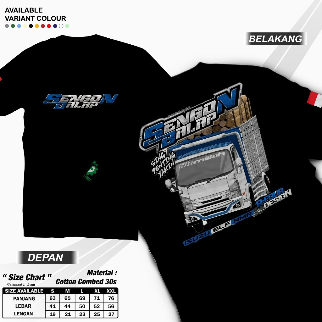 kaos truk RFR095 kaos truk sengon balap kaos truk dewasa kaos truk terbaru