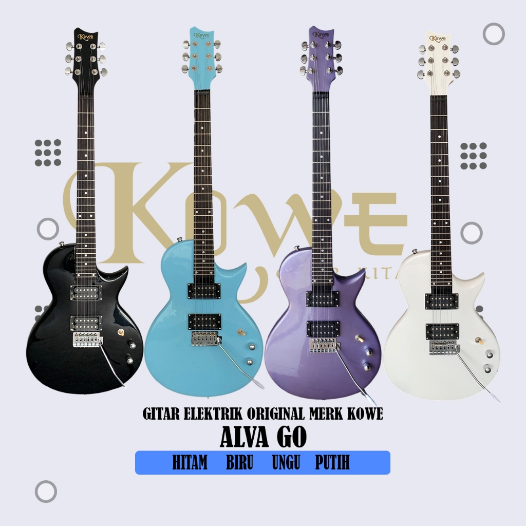 Gitar merk Kowe Listrik Seri ALVA GO