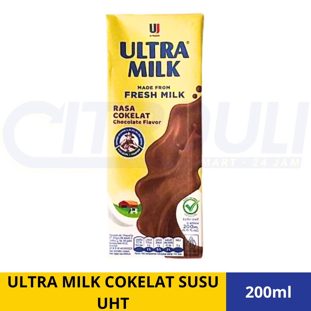 

ULTRA MILK COKELAT SUSU UHT 200ml