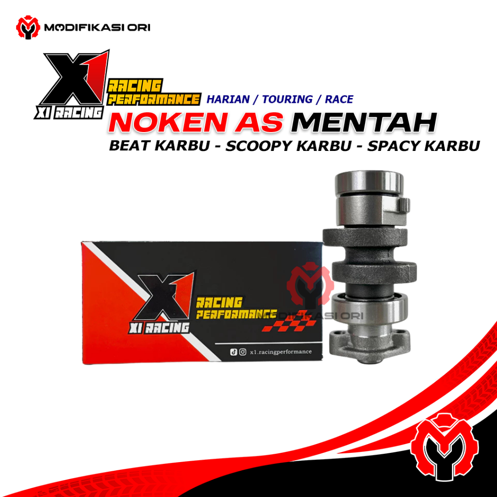NOKEN AS MENTAH X1 RACING - BEAT KARBU SCOOPY KARBU SPACY KARBU - MODIFIKASI ORI