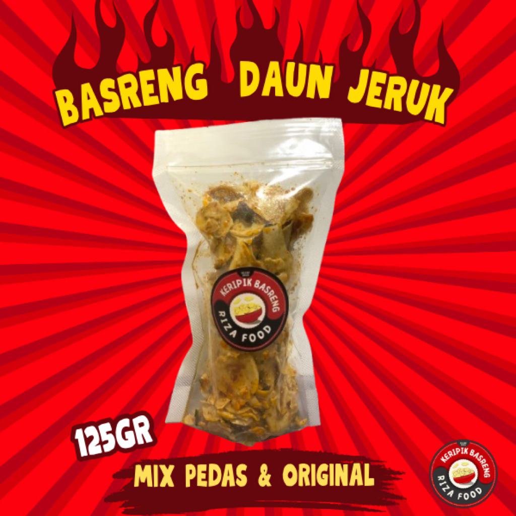 

KERIPIK BASRENG KOIN 125gr TIPIS RENYAH GURIH RASA DAUN JERUK ORIGINAL PEDAS By RIZA FOOD SNACK
