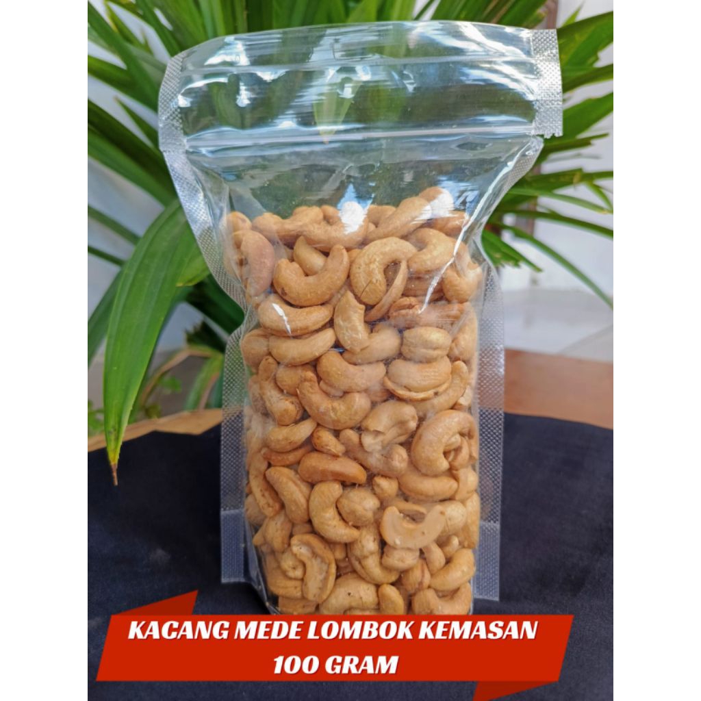 

Kacang Mede khas Lombok Berkualitas Kemasan 100 GRAM