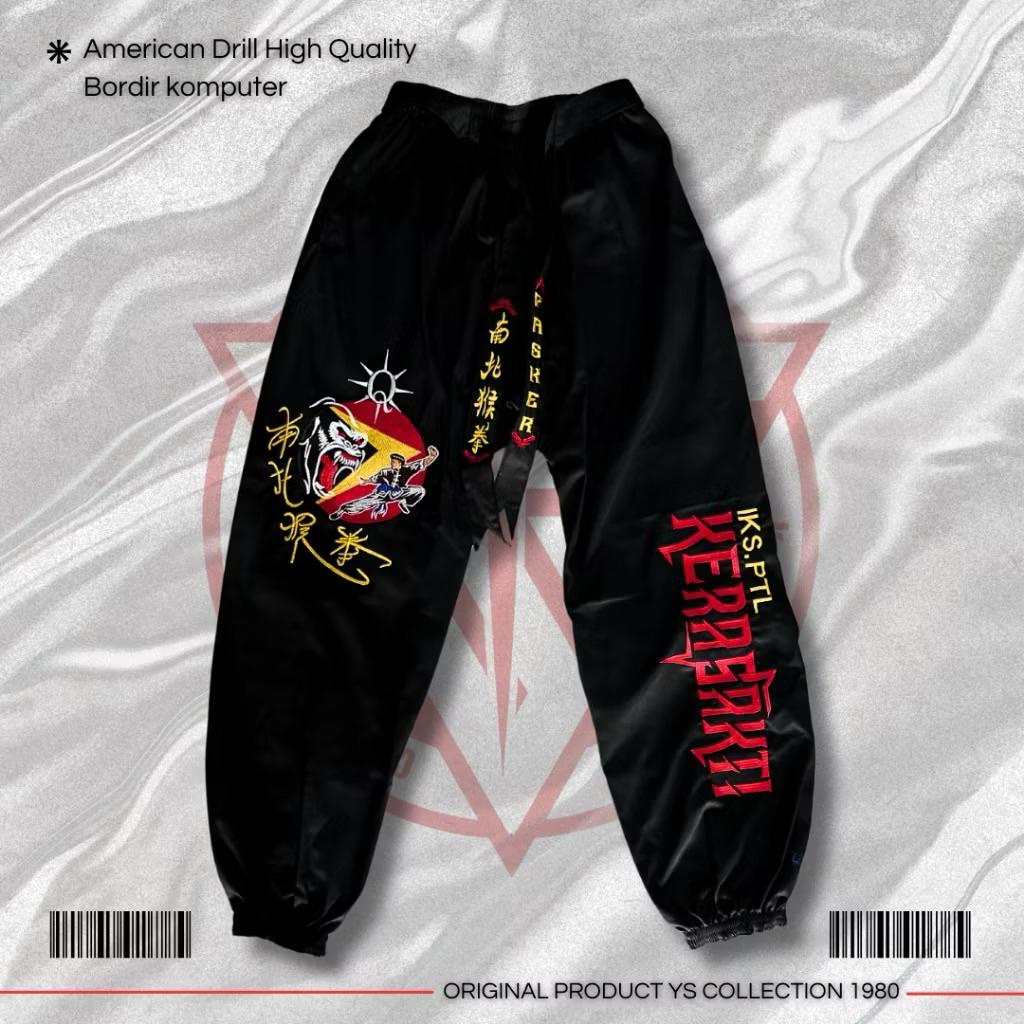 celana ikspi kera sakti bordir rapi premium pasker baju ikspi