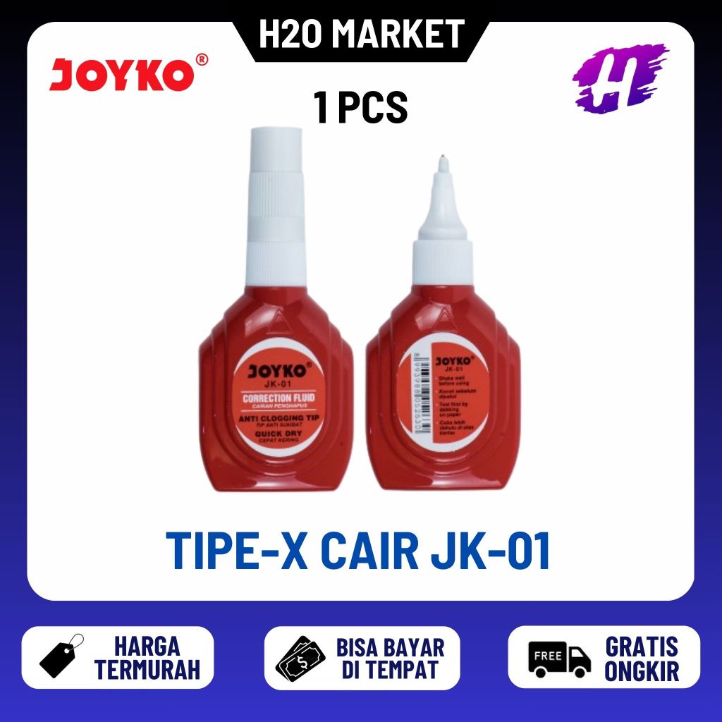 

❤️H2O❤️ Correction Fluid / Tip-Ex Cair Joyko JK-01 / JK 01