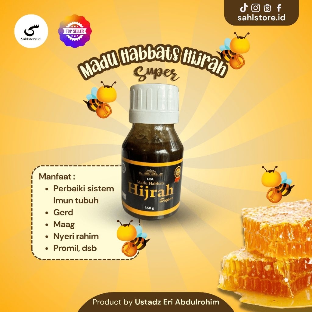 

Madu Habbats Hijrah Super 1 Botol/UEA Herbal-Bantu atasi penyakit Non Medis dan Medis (Gerd, Maag, dll)