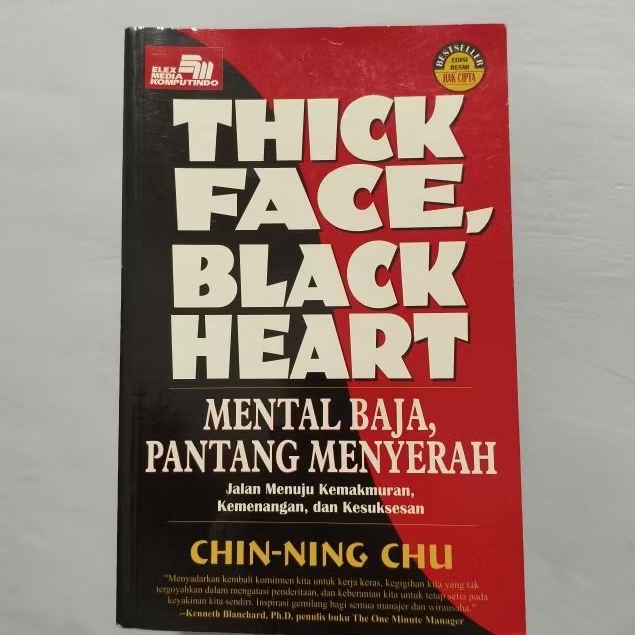 Buku ORI Thick Face Black Heart - Chin Ning Chu