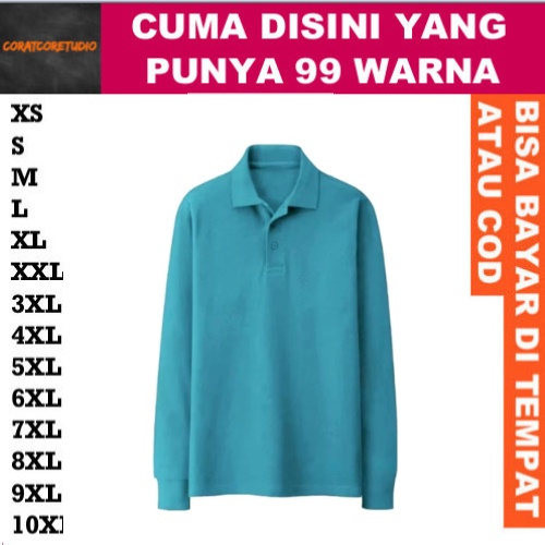 99 WARNA KAOS POLO REGLAN SBY CAPTAIN kaos kerah polos krah polo shirt kerah lakos polos unisex leng