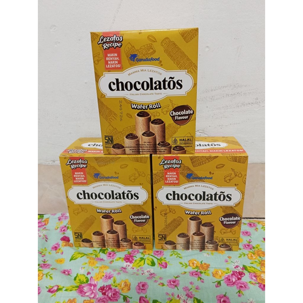 

Chocolatos Wafel Roll 500 ( isi 24 pcs )