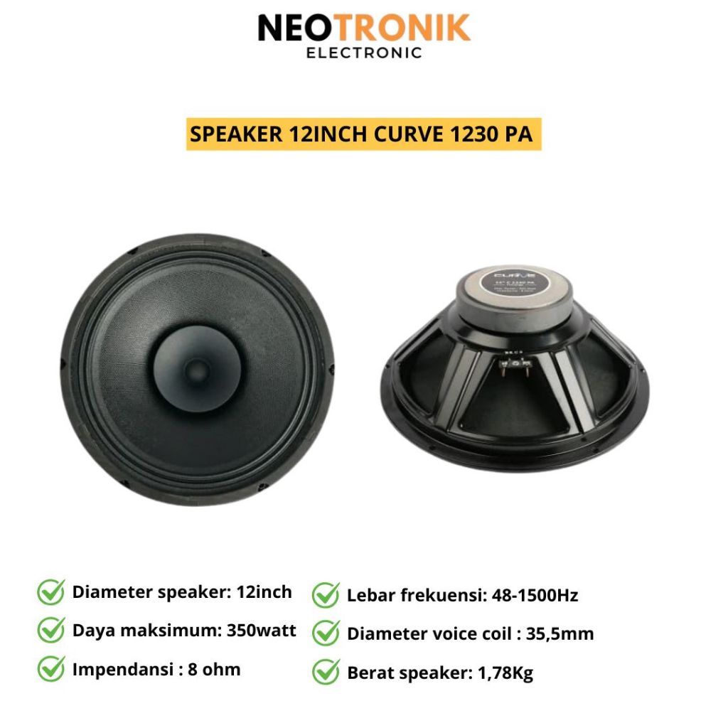 SPEAKER 12Inch  Curve 1230 PA Polos