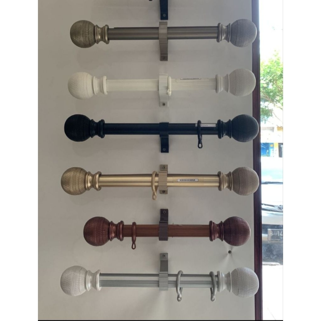 batang gorden minimalis bahan besi diameter 28 mm merk ori tozan