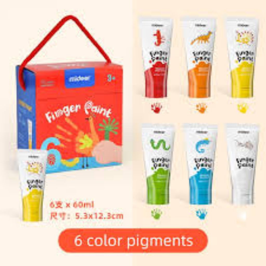 

Mideer Finger Paint Washable 6 Colour Mainan Edukasi Art